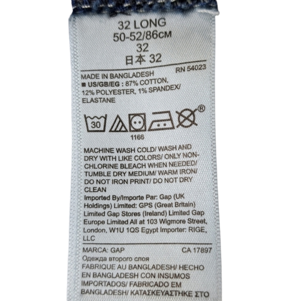 GAP Denim Women's Blue Jeans Size 32 L - Picture 12 of 16